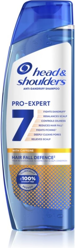 Head & Shoulders Pro-Expert 7 Hair Fall Defense šampon proti lupům a vypadávání vlasů s kofeinem 250 ml