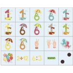 Dino dřevěné kostky Čísla 20 ks – Zboží Mobilmania