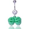 Piercing Šperky4U piercing do pupíku zelené botičky HP01101