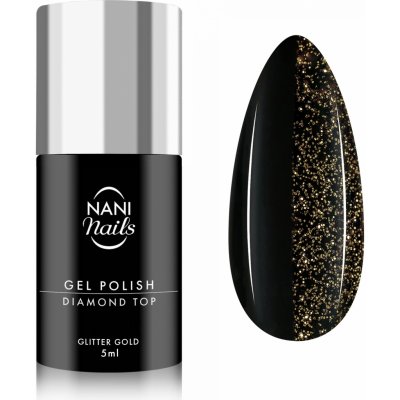 NANI gel lak Diamond Top Glitter Gold 5 ml