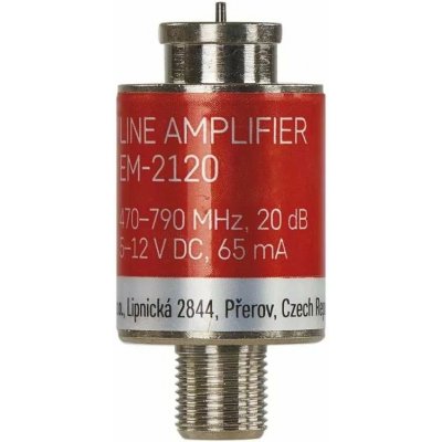 Emos AMP-20, zesilovač DVB-T2/T, 20 dB 2508000810