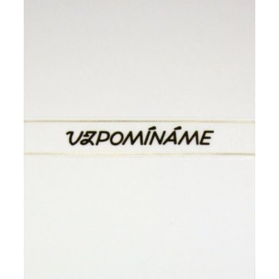 Taftová stuha VZPOMÍNÁME, 2 x 40 cm – Zboží Mobilmania