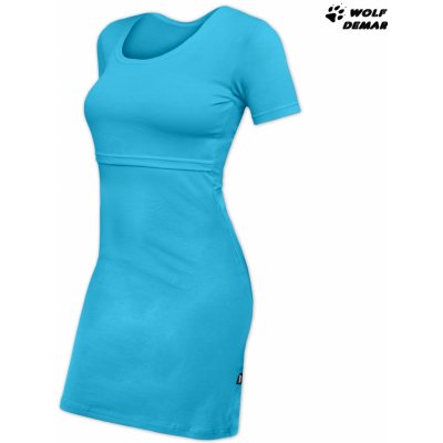Jožánek kojicí šaty Elena krátký rukáv tyrkysové – Zboží Dáma Jožánek kojicí šaty Elena krátký rukáv tyrkysové – Zboží Dáma
