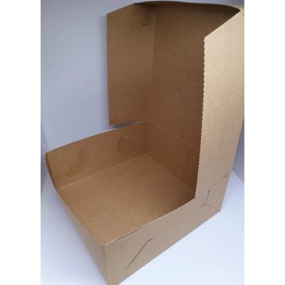 krabice dortová 28x28x10cm Kraft - hnědá – Zboží Mobilmania