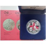 Česká mincovna Motocykl Jawa 250 se smaltováním 500 Kč 2022 stříbrná mince Proof 25 g – Hledejceny.cz