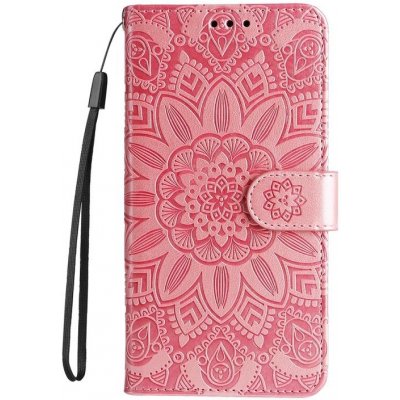 Pouzdro Embossing Pattern Slunečnice Xiaomi Redmi A1 / A2 růžové