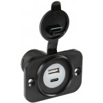 Zásuvka do auta EXT-12 USB + USB C 12/24V, LAMPA Italy