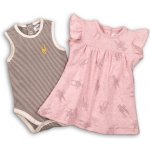 Minoti Dívčí set body a šaty Baby růžová – Zboží Dáma