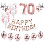 Balónkový set HB rosegold číslo 70 – Zboží Dáma