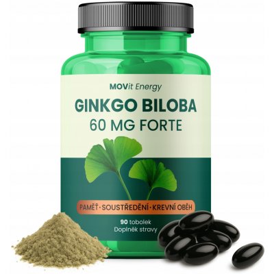 MOVit Ginkgo Biloba 60 mg Forte, 90 tobolek – Hledejceny.cz