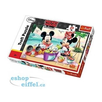 Trefl Mickey a Minnie na pláži 24 dílků