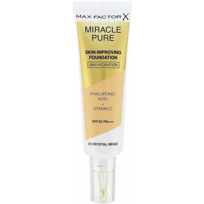 Max Factor Miracle Pure Skin dlouhotrvající make-up SPF30 33 Crystal Beige 30 ml – Zboží Mobilmania