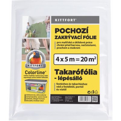 Kittfort Pochozí zakrývací fólie 4 x 5 m, 20 m2 – Zbozi.Blesk.cz