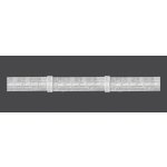 MAGAM Záclonová řasící páska, stuha 3.25.150.3, jeden sklad, řasení 1:1,5, průhledná, šířka 2,5cm (v metráži) – Zboží Mobilmania