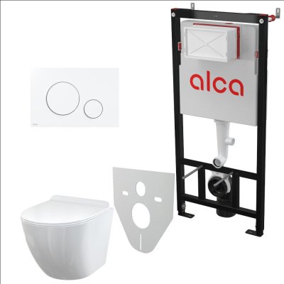 Alcadrain Sádromodul s tlačítkem M670 SET5V1AM101/1120-WCSOLID – Zboží Dáma