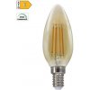 Žárovka Diolamp LED Filament Candle žárovka Amber C35 4W/230V/E14/2700K/500Lm/360°/Step Dim