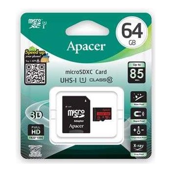 Apacer microSDXC 64 GB UHS-I U1 AP64GMCSX10U5-R