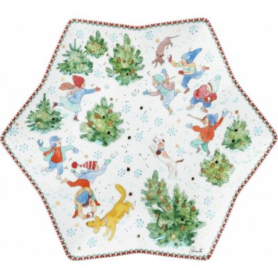 Rosenthal Velký vánoční talíř ve tvaru hvězdy, Vánoční radovánky, 34 cm 02473-727496-25384 – Hledejceny.cz