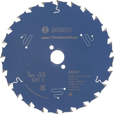 Bosch Pilový kotouč Expert for Construct Wood; 165 x 20 x 2,0 mm, 24 2608644137 – Sleviste.cz