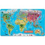 Janod magnetická mapa sveta MAGNETIC WORLD MAP SPANISH VERSION 92 magnetov štátov – Zboží Mobilmania