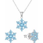 Agato nádherná stříbrná sada šperku s modrými zirkony AGT-SET02LB – Zboží Dáma