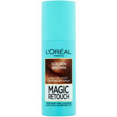 L'Oréal Magic Retouch Instant Root Concealer Spray sprej pro zakrytí odrostů Golden Brown 75 ml – Zbozi.Blesk.cz