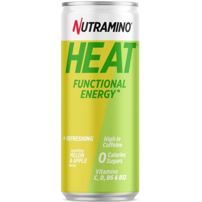 NUTRAMINO ENERGETICKÝ NÁPOJ HEAT melon jablko 330 ml