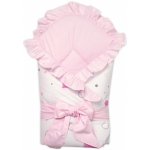 Baby Nellys zavinovačka s volánkem a stuhou I love Girl růžová bílá – Zboží Dáma Baby Nellys zavinovačka s volánkem a stuhou I love Girl růžová bílá – Zboží Dáma