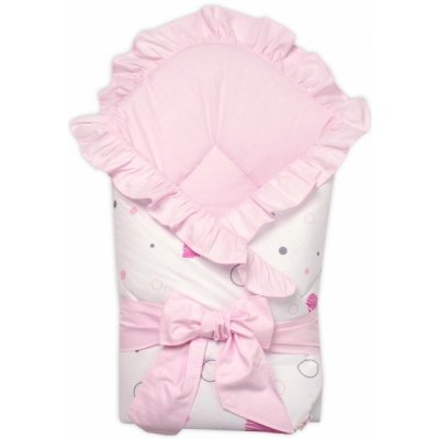 Baby Nellys zavinovačka s volánkem a stuhou I love Girl růžová bílá – Zboží Dáma Baby Nellys zavinovačka s volánkem a stuhou I love Girl růžová bílá – Zboží Dáma