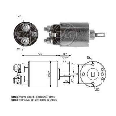 Spínač startéru Hitachi S114-235, 2114-97503 | Zboží Auto
