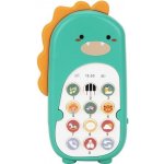 eliNeli Dětský telefon dinosaurus zelený – Zboží Mobilmania