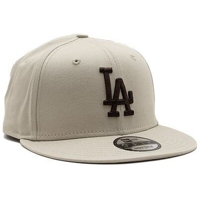 New Era 9FIFTY MLB League Essential Los Angeles Dodgers Stone / Dark Brown – Zboží Mobilmania