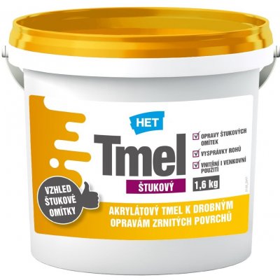 Het Štukový tmel 1,6 kg bílá – Sleviste.cz