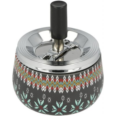 Faro Cigaretový popelník kovový otočný Flowers 8cm – Zboží Dáma