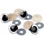 Oči glitrové s pojistkou Ø25 mm Barva: Oči glitrové s pojistkou Ø25 mm stříbrná +doprava zdarma při nákupu nad 1990 Kč+dárek zdarma – Zboží Dáma
