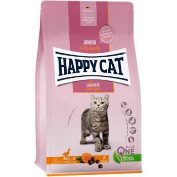 Happy Cat Supreme KITTEN & JUNIOR Junior Land Ente 4 kg