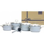 BELIS Smaltovaná sada nádobí 9dílná PREMIUM šedá 19648-053000N3 – Sleviste.cz