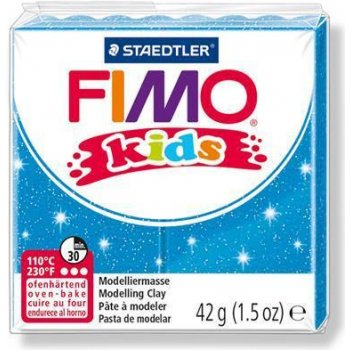 Fimo Staedtler kids modrá se třpytkami 42 g