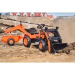 KUBOTA M7171 TRAKTOR ŠLAPACÍ ORANŽOVÝ S PŘEDNÍ I ZADNÍ LŽÍCÍ – Zboží Dáma