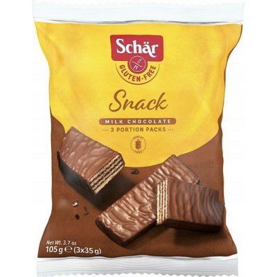 Schär Snack oplatky v mléčné čokoládě bez lepku 105 g – Hledejceny.cz