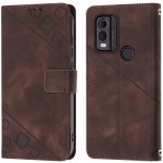 Embossing Pattern Square hnědé – Nokia C22 – Zboží Mobilmania