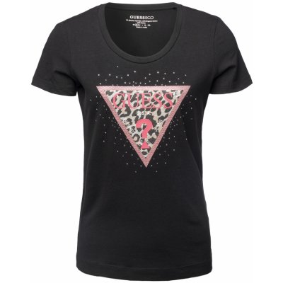 GUESS SS RN SPRING TRIANGLE TEE W4RI44J1314 Černá – Zbozi.Blesk.cz