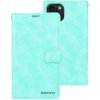 Pouzdro a kryt na mobilní telefon Apple Mercury Bluemoon Diary iPhone 15 - Mint