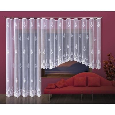 Forbyt Hotová záclona nebo Balkonový komplet, Helga Velikost: 200 x 250 cm – Zboží Dáma
