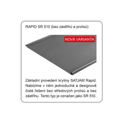 Satjam Rapid Trend SR 510 0,5 mm PE25 Červená 1 m2