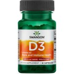 Swanson Vitamín D3 1000 IU 30 kapslí – Hledejceny.cz