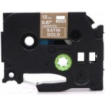 Kompatibilní páska Brother TZ-MQ835/TZe-MQ835, 12mm x 5m, bílý tisk / světle zlatý podklad – Zboží Živě