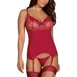 Obsessive Rosalyne corset, červená – Zboží Dáma