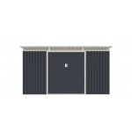 G21 Zahradní domek GRAH 483 - 340 x 142 cm antracitový – Zboží Dáma