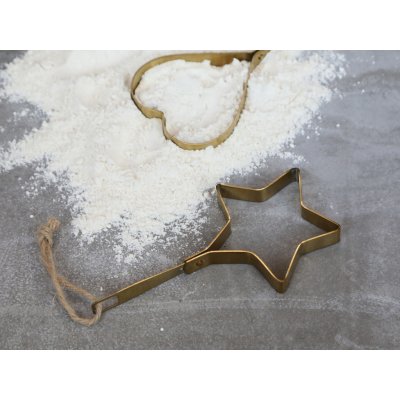 Vykrajovátko nerezové zlaté Hvězda s rukojetí Chic Antique 9 cm – Hledejceny.cz